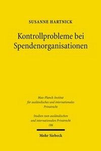 Abbildung von: Kontrollprobleme bei Spendenorganisationen - Mohr Siebeck