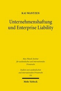 Abbildung von: Unternehmenshaftung und Enterprise Liability - Mohr Siebeck