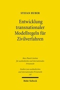 Abbildung von: Entwicklung transnationaler Modellregeln fuer Zivilverfahren - Mohr Siebeck