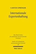 Abbildung von: Internationale Expertenhaftung - Mohr Siebeck