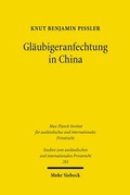 Abbildung von: Glaeubigeranfechtung in China - Mohr Siebeck