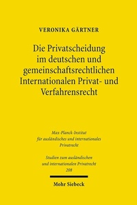 Abbildung von: Die Privatscheidung im deutschen und gemeinschaftsrechtlichen Internationalen Privat- und Verfahrensrecht - Mohr Siebeck