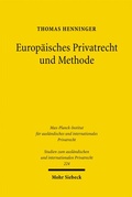 Bild: Europ&auml;isches Privatrecht und Methode - Mohr Siebeck