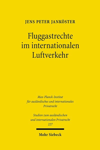 Abbildung von: Fluggastrechte im internationalen Luftverkehr - Mohr Siebeck