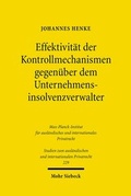 Abbildung von: Effektivitaet der Kontrollmechanismen gegenueber dem Unternehmensinsolvenzverwalter - Mohr Siebeck