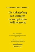 Abbildung von: Die Anknuepfung von Vorfragen im europaeischen Kollisionsrecht - Mohr Siebeck