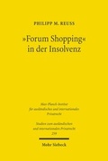 Abbildung von: "Forum Shopping" in der Insolvenz - Mohr Siebeck
