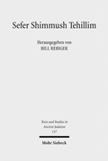 Cover: Sefer Shimmush Tehillim - Buch vom magischen Gebrauch der Psalmen - Mohr Siebeck
