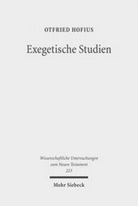 Abbildung von: Exegetische Studien - Mohr Siebeck