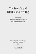 Abbildung von: The Interface of Orality and Writing - Mohr Siebeck