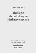 Cover: Theologie als Erz&auml;hlung im Markusevangelium - Mohr Siebeck