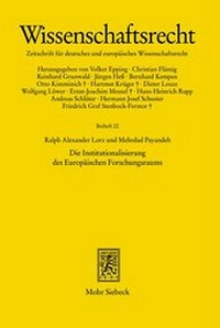 Abbildung von: Die Institutionalisierung des Europäischen Forschungsraums - Mohr Siebeck