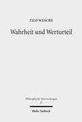 Cover: Wahrheit und Werturteil - Mohr Siebeck