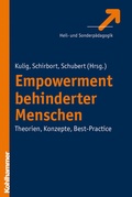 Cover: Empowerment behinderter Menschen - Kohlhammer