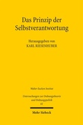 Bild: Das Prinzip der Selbstverantwortung - Mohr Siebeck