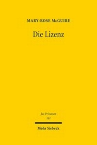 Abbildung von: Die Lizenz - Mohr Siebeck