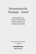 Abbildung von: Hermeneutische Theologie - heute? - Mohr Siebeck