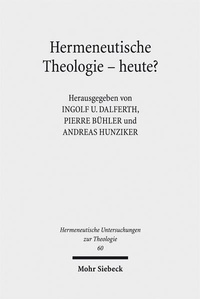 Abbildung von: Hermeneutische Theologie - heute? - Mohr Siebeck
