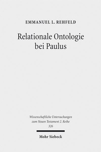 Abbildung von: Relationale Ontologie bei Paulus - Mohr Siebeck