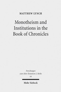 Cover: Monotheism and Institutions in the Book of Chronicles - Mohr Siebeck