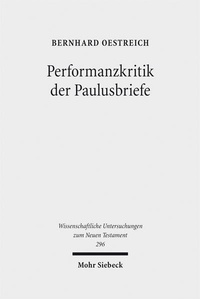 Abbildung von: Performanzkritik der Paulusbriefe - Mohr Siebeck