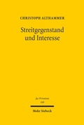 Bild: Streitgegenstand und Interesse - Mohr Siebeck