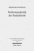 Cover: Performanzkritik der Paulusbriefe - Mohr Siebeck