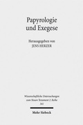 Cover: Papyrologie und Exegese - Mohr Siebeck