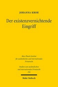 Abbildung von: Der existenzvernichtende Eingriff - Mohr Siebeck