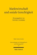 Cover: Marktwirtschaft und soziale Gerechtigkeit - Mohr Siebeck