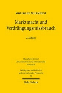 Abbildung von: Marktmacht und Verdraengungsmissbrauch - Mohr Siebeck