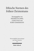 Cover: Ethische Normen des fr&uuml;hen Christentums - Mohr Siebeck