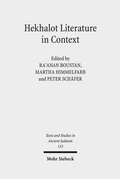 Cover: Hekhalot Literature in Context - Mohr Siebeck