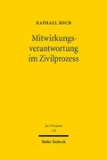 Abbildung von: Mitwirkungsverantwortung im Zivilprozess - Mohr Siebeck
