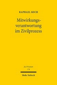 Abbildung von: Mitwirkungsverantwortung im Zivilprozess - Mohr Siebeck