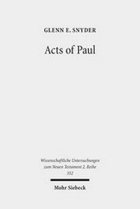 Abbildung von: Acts of Paul - Mohr Siebeck