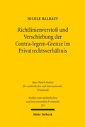 Bild: Richtlinienversto&szlig; und Verschiebung der Contra-legem-Grenze im Privatrechtsverh&auml;ltnis - Mohr Siebeck
