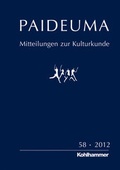 Cover: Paideuma / PAIDEUMA 58/2012 - Kohlhammer
