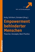 Cover: Empowerment behinderter Menschen - Kohlhammer