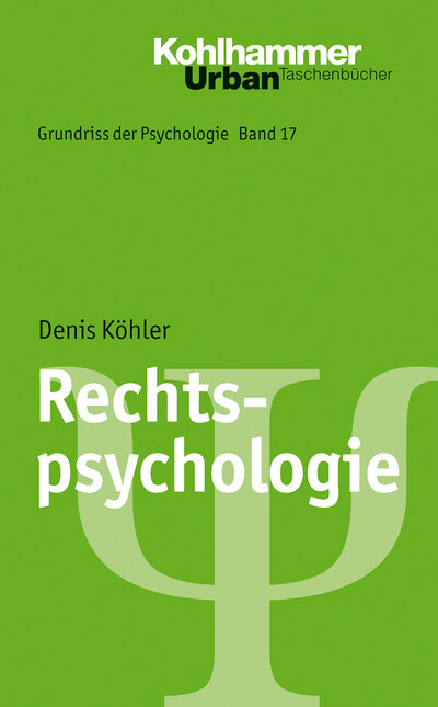 Abbildung von: Rechtspsychologie - Kohlhammer