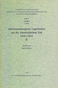 Cover: Altw&uuml;rttembergische Lagerb&uuml;cher aus der &ouml;sterreichischen Zeit 1520-1534. St&auml;dte und &Auml;mter T&uuml;bingen, B&ouml;blingen, Herrenberg, N&uuml;rtingen, Neuffen, Blaubeuren und Urach - Kohlhammer