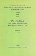 Cover: Die Weist&uuml;mer der Zent Schriesheim - Kohlhammer