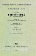 Cover: Rabbinische Texte, Erste Reihe: Die Tosefta. Band VI: Seder Toharot - Kohlhammer