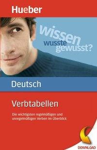 Abbildung von: Verbtabellen Deutsch - Hueber Verlag
