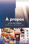 Cover: &Agrave; propos B1-B2 - Hueber Verlag