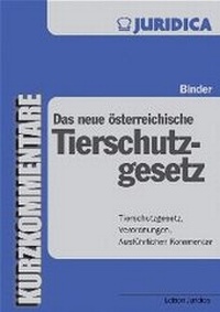 Bild: Das neue österreichische Tierschutzgesetz - Manz