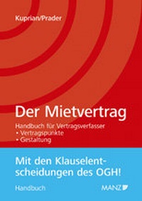 Enlarge image Cover: Der Mietvertrag - Manz