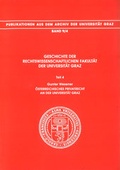 Cover: Geschichte der Rechtswissenschaftlichen Fakult&auml;t der Universit&auml;t Graz - Akademische Druck- und Verlagsanstalt