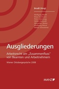 Cover: Ausgliederungen Tagungsband - Manz