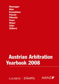 Abbildung von: Austrian Arbitration Yearbook 2008 - Manz